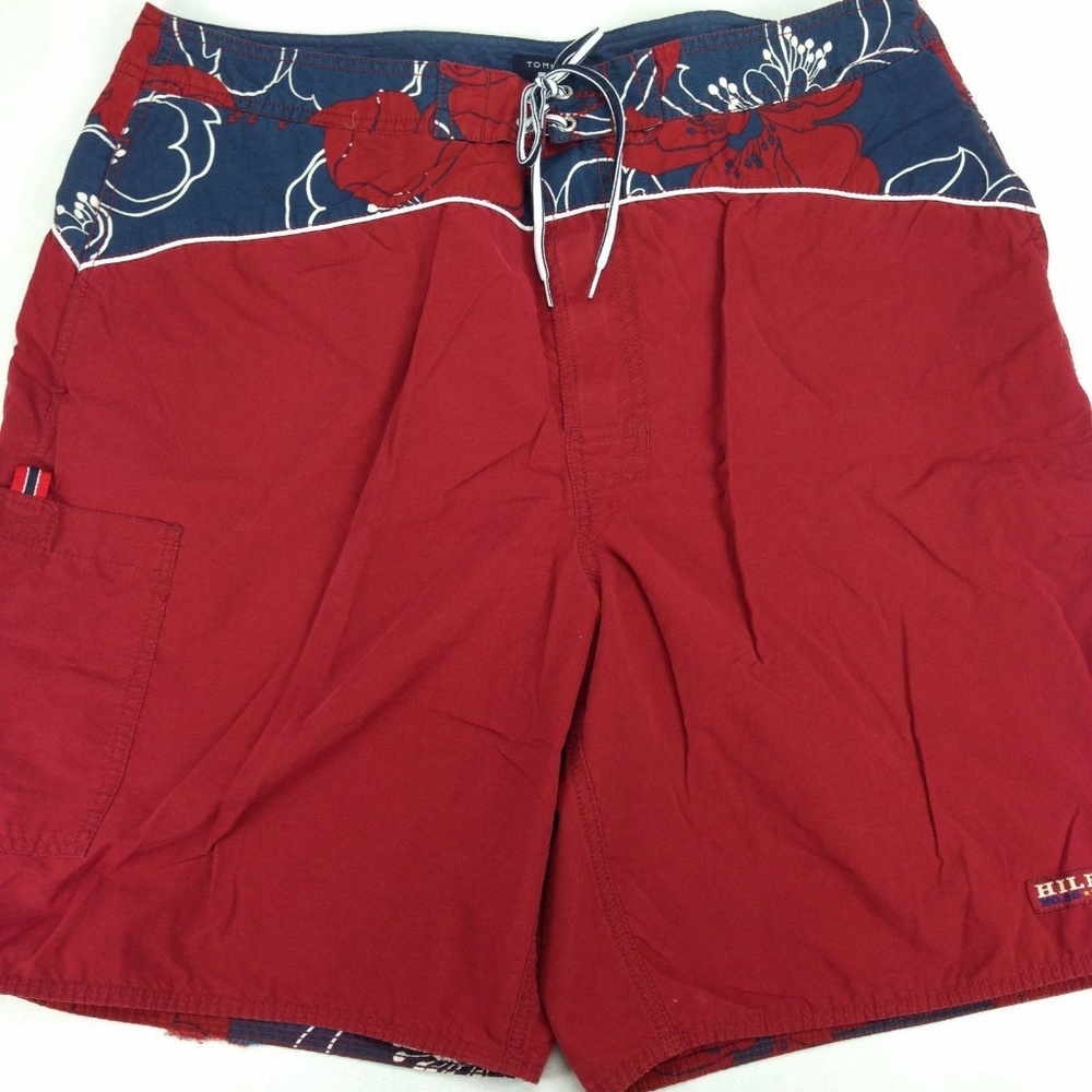🌺Tommy Hilfiger 34/XL Swim Trunks Tropical Floral